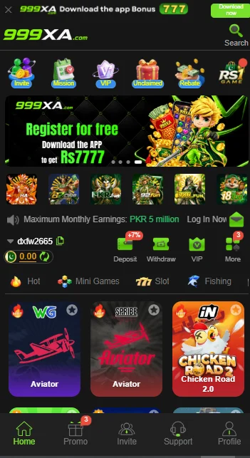 999XA Game Interface