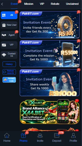 PAK67 Game Promotions