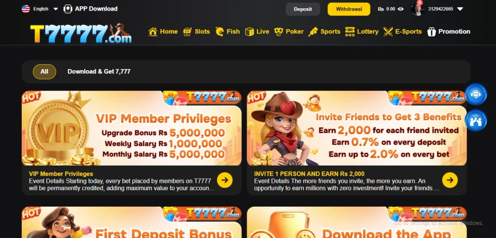 T7777 Game Promotion