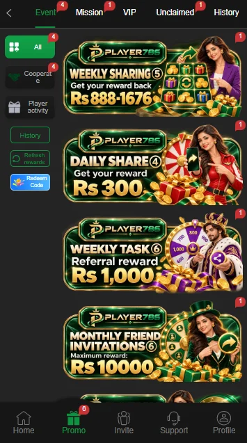 Player786 Game Promotion